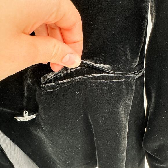 Veronica Beard Blazer Briar Black Miller Double Breasted Velvet Jacket Classic 2 - Picture 4 of 12